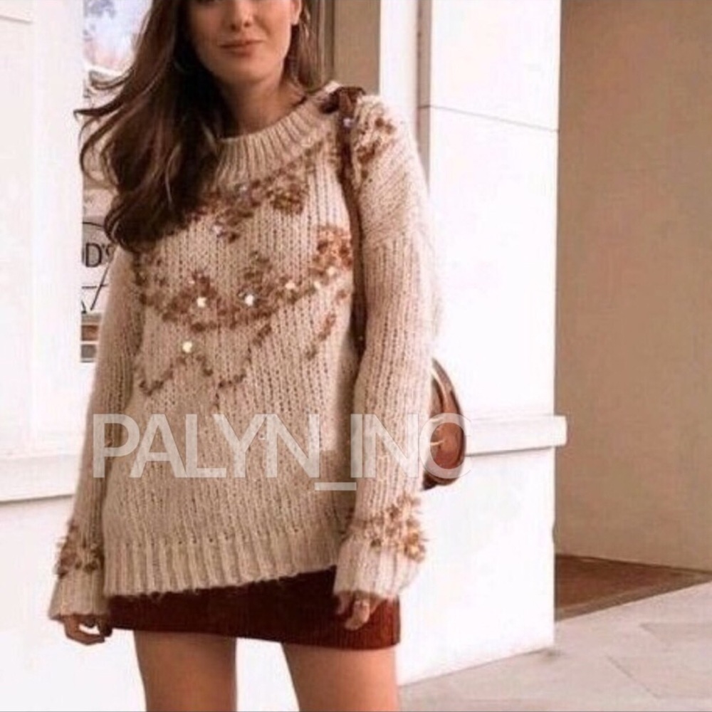 ❤️NWT ZARA SEQUIN SWEATER